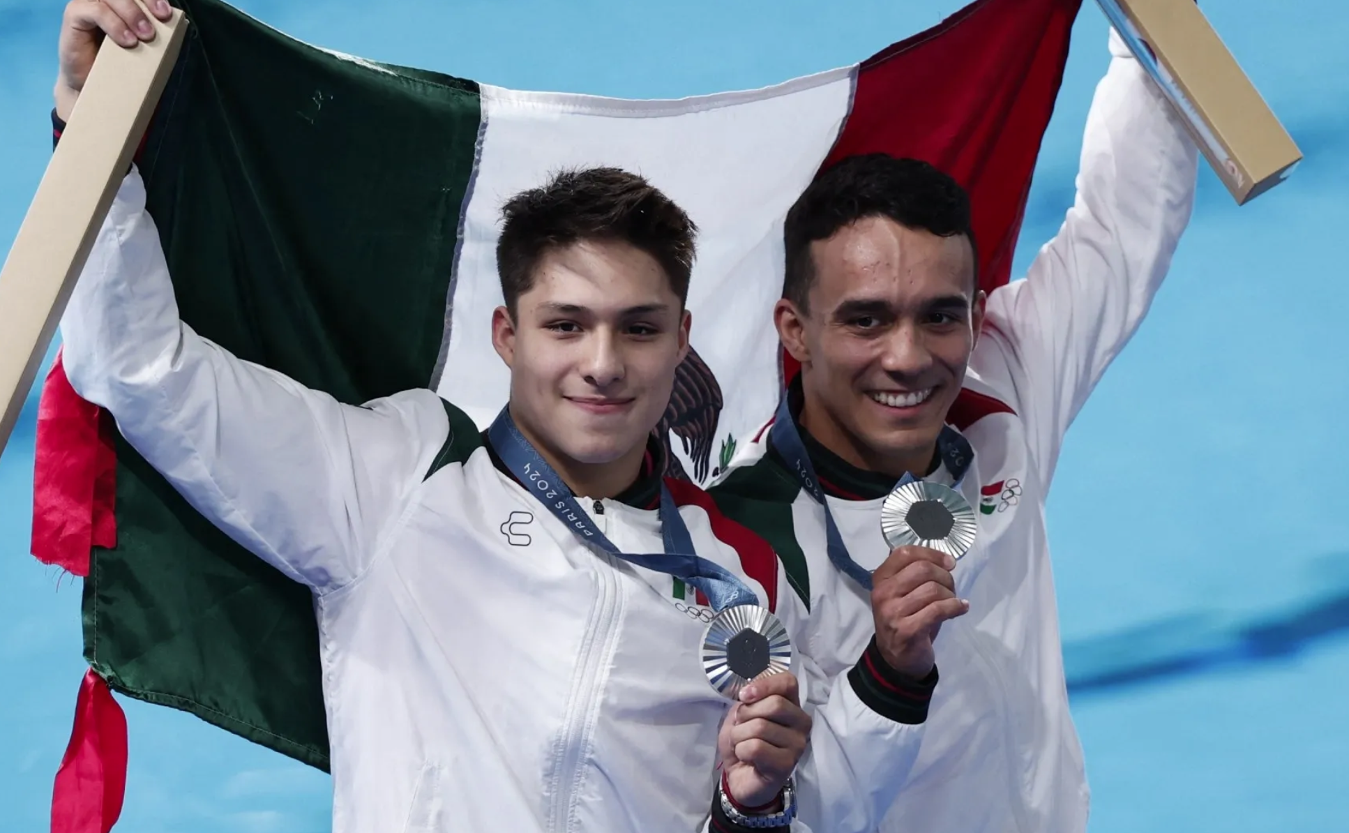 Felicitan a clavadistas mexicanos que ganaron plata en Paris 2024